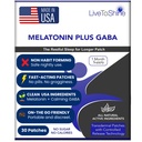 수면을위한 Shine Melatonin 패치 라이브 - Plus GABA to Calm Busy Brains Fast - 남성과 여성을위한 완벽한 콤보 - 느린 릴리스 - 30 패치 - 미국 제작