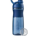 BlenderBottle SportMixer Shaker Bottle Perfect for Protein Shakes and Pre Workout, 28-Ounce, 해군