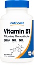 Nutricost 비타민 B1 (Thiamine) 100mg, 120 캡슐 - 글루텐 무료 및 비 GMO