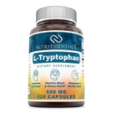 L-Tryptophan 규정식 보충교재 - 자유로운 모양 L 트립토판의 500 mg를 가진 자연적인 잠 보충교재 - 순환 & 면역 지원 120 캡슐