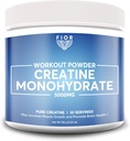 FIOR 순수한 크레아틴 Monohydrate 분말 - 남자 & 여자를 위한 Micronized 크레아틴, 순수한 비 GMO, Vegan & 글루텐 자유로운 크레아틴 분말, 서빙 당 5개 그램, 60의 서빙