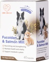 개와 고양이 면역 및 혈액 지원 보충교재 - Fucoidan & Salmon Milt/Immune 체계 Boost Revitalize와 힘 - Optimal 건강 및 활기 - 60 캡슐을 위한 Nourish