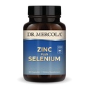 Mercola 아연 플러스 셀레늄 - 미네랄 혼합 보충 - 면역, 두뇌 및 호흡 지원 - 아연 글리세라이드 킬레이트 및 구리 - GMO-Free & 글루텐 - 무료 90 캡슐 (90 서빙)