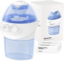 opove Nasal 관개 시스템, Sinus Rinse Kit with 1 Nose Cleaner & 15 Salt Packets, Self-Cleaning & Automatic Waste Collection, Nasal Discomfort의 충전식 Sinus Rinse Bottle