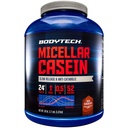 BODYTECH Micellar Casein Protein Powder, 하룻밤 근육 회복을위한 느린 릴리스 - 서빙 당 단백질 24 그램 - 리치 초콜릿 (4 파운드)