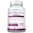 승인 된 과학 ® Resveratrol - 1000 mg의 Trans Resveratrol - 폴리 페놀 250 mg - 98 % 순도 수준 - Bioperine® 포함 - 60 Vegan 친절한 캡슐 - 1 병