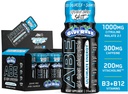 모든 블랙 모든 에너지 샷 | 12 팩 | 300mg 카페인 | 블루 레이즈 | Zero Sugar | Energy Focus Supplement | Nootropic Blend for Gym or Work