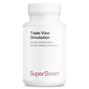 Supersmart - Triple Vino Circulation (High Potency) - 3-in-1 Formula - Red Vine Leaf Extract - 포도 Seed & Marc | Vegan & Gluten Free - 60 Veg 캡슐