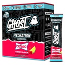 GHOST Hydration Packets, Sonic Cherry Limeade, 24 Sticks, Electrolyte Powder - 마그네슘, 칼륨, 칼슘, 비타민 C와 음료 혼합 보충 - 콩 친화적 인, 콩, 설탕 및 글루텐 무료
