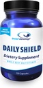 Green Tea Extract & Bilberry가있는 의사의 이점 Daily Shield Multivitamin | 120 비 GMO 캡슐 산화 방지제 보충 무료 방사선 손상 및 지원 면역 체계