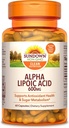 Sundown Naturals 슈퍼 알파 Lipoic 산 600 mg 캡슐
