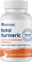 NativePath Turmeric Curcumin with Black Seed Oil - 고급 산화 방지제 및 조인트 지원 보충 - 향상된 높은 흡수, 비 GMO 및 글루텐 프리, 60 Softgels를 가진 프리미엄 심황 Softgels
