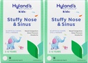 Hyland의 Naturals Kids Stuffy Nose와 Sinus Tablets, Cold and Allergy Medicine for Children Ages 2 및 Up, Headache Relief 및 Nasal Decongestant, Quick Dissolve Tablets, 50 Count (Pack of 2)