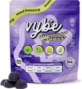 Vybe Daily Nootropic Gummies – 8-in-1 Mushroom & Adaptogen Brain Supplement for Focus, Energy 및 Lion's Mane, Cordyceps, Reishi, Chaga, Ashwagandha (블루 베리, 60-Count)와 함께 계류