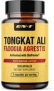 EN-1 tongkat Ali for Men (Longjack) Fadogia Agrestis 및 Tongkat Ali Supplement BioPerine, 남성을위한 Tongat-ali - 120 캡슐 Tonkat-Ali Long Jack