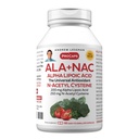 ANDREW LESSMAN ALA + N-Acetyl-Cysteine 60 캡슐을 가진 NAC 알파 Lipoic 산 - Nervous 체계, 심장, 뇌, 간결, Kidneys, Lungs, 에너지를 위한 매우 높은 Potency, 반대로 Oxidant 지원. 없음 첨가제