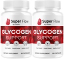 (2 팩) 최고 교류 글리세로 - SuperFlow 글리세로 지원 캡슐, 최고 교류, 글리세로 지원 최고 교류, 공식적인 SupperFlow 글리세로 지원, 최고 교류 글리세로 낙관자, 2 달을 위한 60의 캡슐
