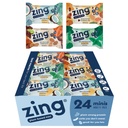Zing Kids Protein Bars Variety Pack, Gluten Free 100 Calorie Mini Bars with High Protein, Vegan Nutrition Bar, Dairy Free Plant 기반 Protein - 24 개