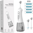 운이 좋은 미소 Nasal 관개 체계, Sinus 기복을 위한 Nasal Rinse 기계, 3개의 압력 Sinus Rinse IPX7는 40의 Saline Packets, 여행과 가정을 위한 300ML 큰 탱크를 가진 자동적인 Neti 남비를 방수 처리합니다