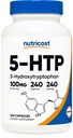 Nutricost 5-HTP 100mg, 240 채식 캡슐 (5-Hydroxytryptophan) - 비 GMO 및 글루텐 무료