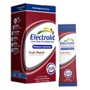 Electrolit Electrolytes Powder Packets, 과일 펀치 8 팩, 탈수 및 탈수, 포스트 운동 맛 수화 음료 혼합, 글루텐 무료 매일 물 강화 스틱에 대 한 분말된 Hydration Packets