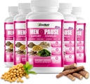 GreeNatr Herbal Menopause Support Complex for Hot Flashes, 나이트 스웨터 & Mood Swings Relief. 균형 잡힌 호르몬 수준을 승진 - 블랙 코호쉬, Dong Quai, Licorice 뿌리 & Kelp는 (6 병)를 남겨 둡니다