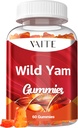 Wild Yam Root Gummies 1000mg - 여성을위한 Dioscorea Villosa 초본 보충 - Menopause & Hormonal Balance Support - 여성 웰빙 지원 - Non-GMO, 글루텐 - 무료, Vegan - 60 Chewables