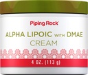 Piping Rock Alpha Lipoic Acid | 4온스 | DMAE 크림 | 습윤 & 얼굴용 펌핑 | 비 GMO, 글루텐 프리