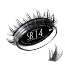 Lashify 스타 Burst 14mm Gossamer DIY 속눈썹 연장 리필, 궁극적 인 멀티 길이 멀티 레이어 Lash, 블랙, Easy False Lashes