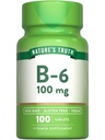 자연의 진실 B6 비타민 | 100mg | 100 정제 | Vegan, Non-GMO & 글루텐 무료 보충