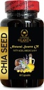chia Seeds Extract - CHIA Seed - 에너지 부스터, 항산화 비타민 보충제, chia Seeds Omega 3 및 섬유, chia Seeds superfood salvia hispanica - 1 병 60 Softgels