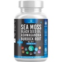 실리콘 바다 Moss 블랙 씨앗 오일 Ashwagandha Bladderwrack Burdock - 60 개