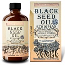 에티오피아 블랙 씨 오일 16oz - 추가 강도 3x Thymoquinone - 100 % 순수 콜드 압력 Nigella Sativa - 면역, 관절, 머리 및 피부 지원