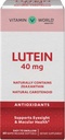비타민 세계 Lutein 40mg 60 급속한 방출 Softgels의 눈 건강, 시각, 산화 방지제