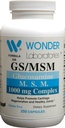 Wonder Labs Glucosamine / MSM, 연골 재생 및 건강한 관절 촉진 - 250 캡슐