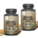 Zealthy Life - Psyllium Husk 캡슐, All-Natural Psyllium Husk 섬유, Gut Health, Non-GMO 및 Gluten-Free, 250 Vegan 캡슐에 대한 심리적 인 Husk 캡슐 - 2 팩