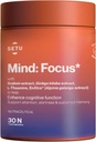SETU Mind Focus Capsules | Brahmi, Ginkgo biloba, Ashwagandha 및 L-Theanine| 30 대(패키지 1)