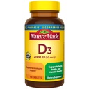 성격은 비타민 D3 2000 IU (50 mcg), 뼈, 이, 근육 및 면역 건강 지원, 100 정제, 100 일 공급을 위한 비타민 D 보충교재를 만들었습니다