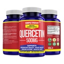단순히 유력한 Quercetin 보충교재, Quercetin 500mg 200의 캡슐, 2개의 x Quercetin 250mg Phytosome Bioflavonoid 산화를 억제하는 Vegan 글루텐 자유로운 알약 건강한 세포 심장 & 면역성이 있는 기능을 지원하기 위하여