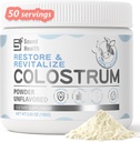 인간을 위한 Colostrum 보충교재 분말 - Gut 건강을 위한 유기 Bovine Colostrum 보충교재, 머리 성장, 아름다움 및 면역 지원 - Unflavored (50의 서빙)