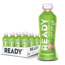 Ready® Protein Water - 20g Whey Protein Isolate, Zero Sugar, Hydration & Recovery 용 저 칼로리 스포츠 음료 - 전해질, 필수 아미노산 - 코튼 캔디 포도, 16.9 fl oz Bottle (12-Pack)