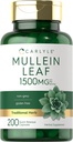 Carlyle Mullein 잎 추출물 1500mg | 200 캡슐 | Verbascum Thapsus | Non-GMO, 글루텐 무료 보충