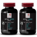 매일 보충제 - NITRIC OXIDE BOOSTER - 남성, 운동 보충제, 성능 향상, 전력 초점, 체력 수식, 내구력 부스터, 근육 증강 2 병 120 탭에 대한 질소 산화물 보충