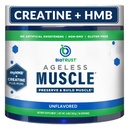 BioTrust Ageless Muscle Builder - 비타민 D3 및 베타인 Creatine HMB 분말 - 자연적으로 Declining 근육 질량 및 강도 구축 - Unflavored, 30 서빙
