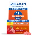 Zicam 찬 Remedy 아연 Rapidmelts, 체리 맛, Homeopathic, 찬 단축 의학, Shortens 찬 내구, 25 조사