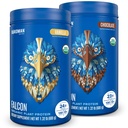 BIRDMAN Falcon Vegan Protein Powder Organic, Stevia & Sugar Free, Plant Based, Low Carb, Dairy Free, Keto, Non Whey, Probiotic, Pea Protein | 콤보 팩 : 바닐라 및 초콜릿 맛 - 20 개