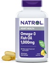 Natrol, Omega-3 물고기 기름 Softgels의 심장 건강 규정식 보충교재, 1000 mg, 150 조사