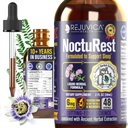 Valerian과 Melatonin을 가진 NoctuRest 자연적인 수면 보조 - 2X 흡수를 위한 모든 자연 액체 공식 - 마그네슘, L-Theanine & 더 많은 것