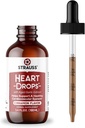 Strauss Naturals Heartdrops, 유럽 Mistletoe 및 Aged Garlic, 3.4 fl oz, Cinnamon 풍미의 허브 하트 보충제