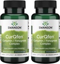Swanson 제어 릴리스 Curqfen Curcumin / Fenugreek Complex 60 Veg 캡슐 (2 팩)
